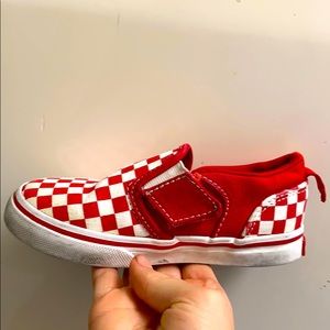 Toddler size 8 red vans